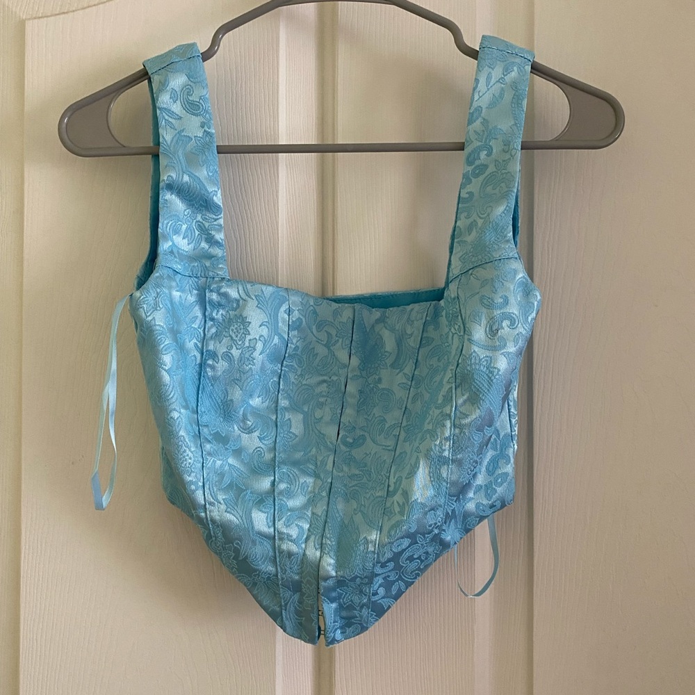 Princess Polly Blue corset top